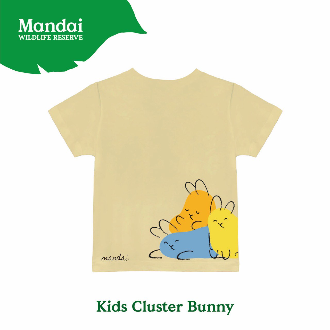 Bunny Kids Unisex T-Shirt Flower Cluster Animal Print Short Sleeve Top 100% Cotton Clothing MANDAI WILDLIFE RESERVE