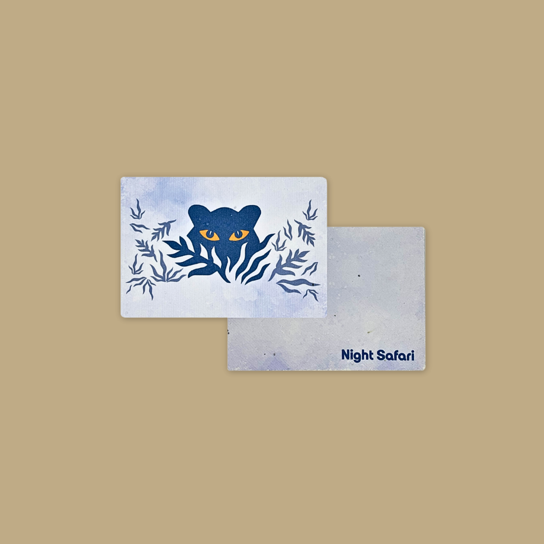 Mandai Park Logo Collection Plantable Card With Envelope Singapore Zoo Night Safari River Wonder MANDAI WILDLIFE RESERVE