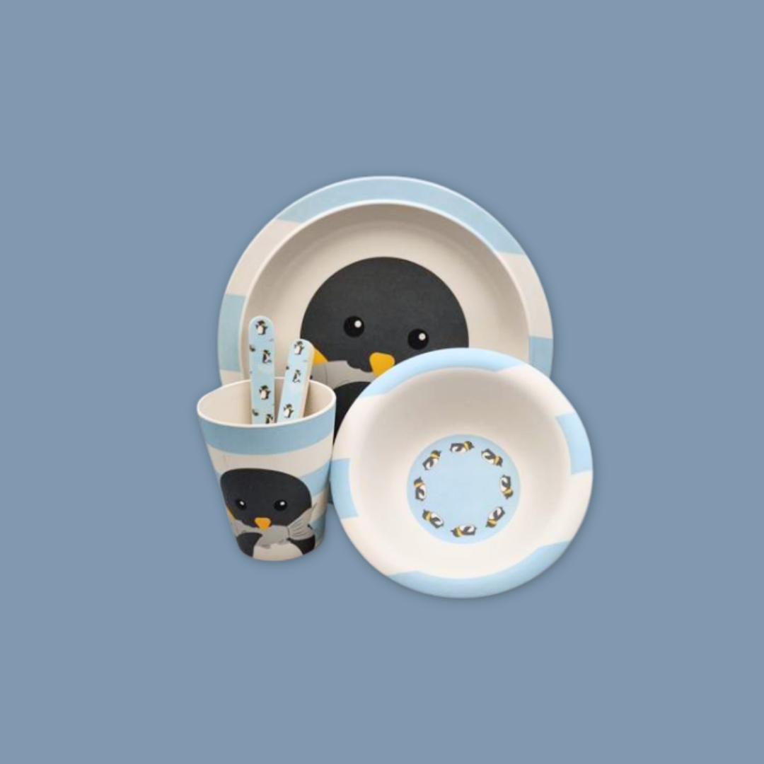 Penguin Kids' Dining Set MANDAI WILDLIFE RESERVE