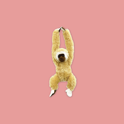 Hanging Gibbon Plush Toy Stuffed with Realistic Details Textures Good Sleeping Buddy MANDAI WILDLIFE RESERVE
