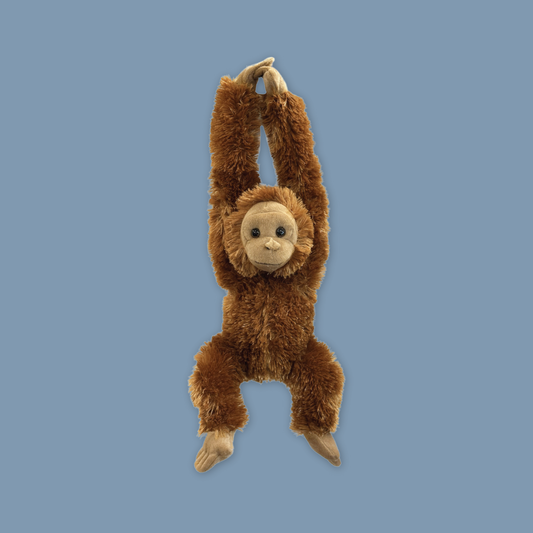 Hanging Orang Utan Plush Toy Stuffed with Realistic Details Textures Good Sleeping Buddy MANDAI WILDLIFE RESERVE