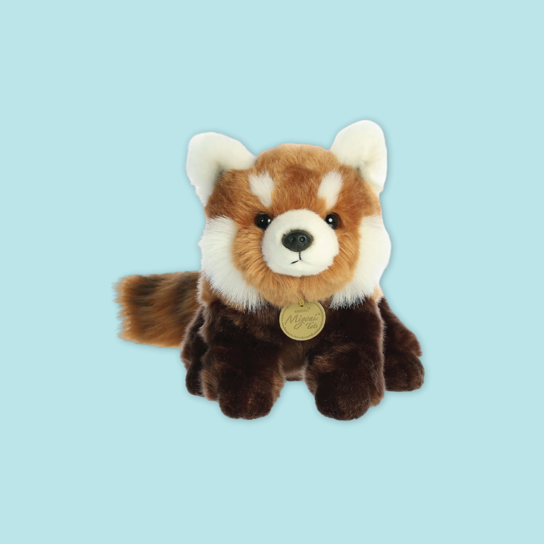 Sitting Panda Red Panda Plush Toy Stuffed with Realistic Details Textures Good Sleeping Buddy MANDAI WILDLIFE RESERVE