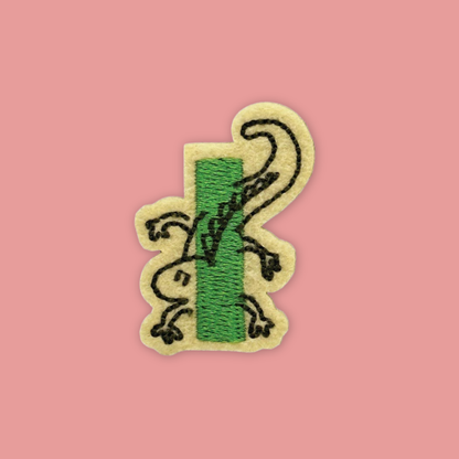 26 Alphabet Animal Embross Iron on Patches Penguin Bear Cheetah - MANDAI WILDLIFE RESERVE
