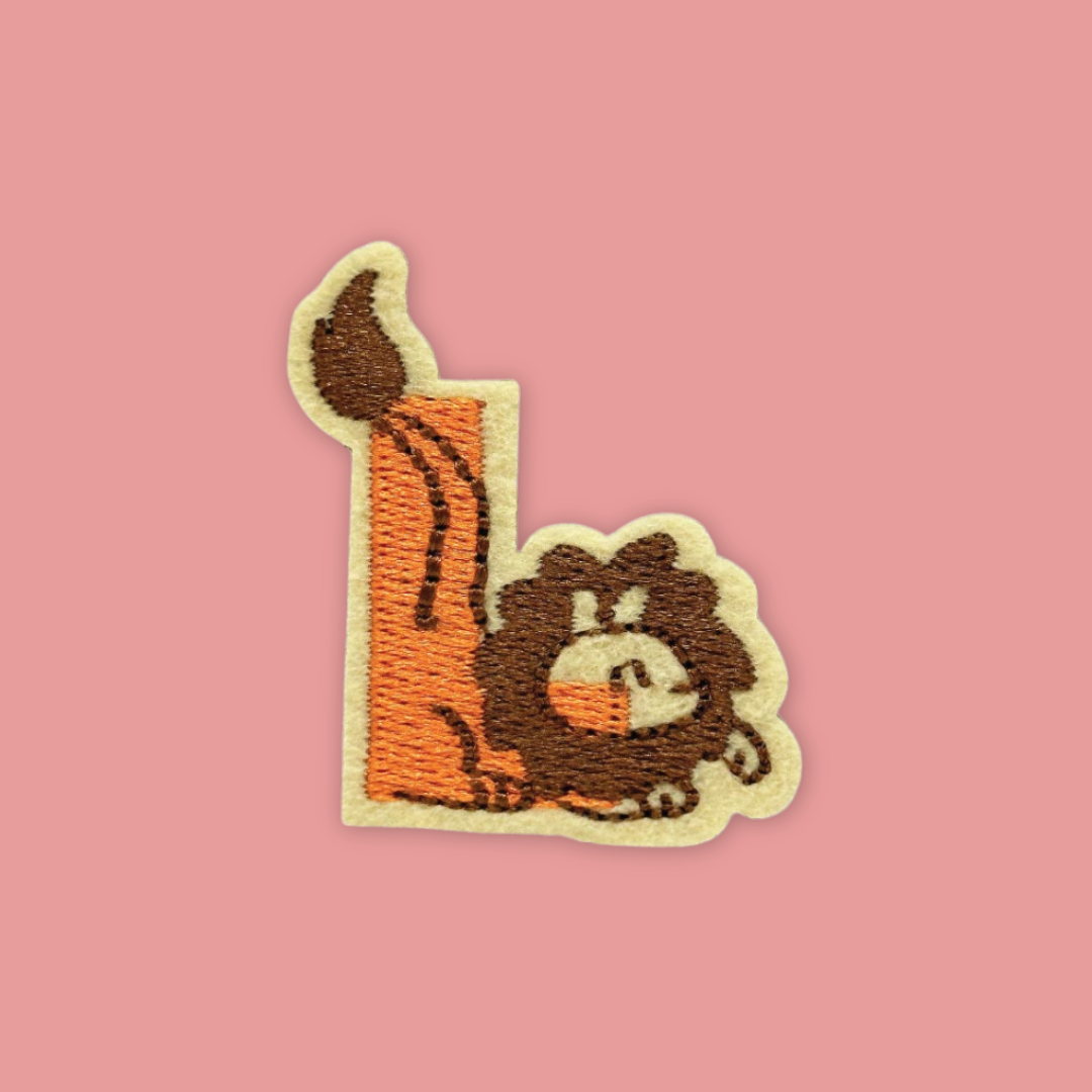 Alphabet Embossed Iron Patch