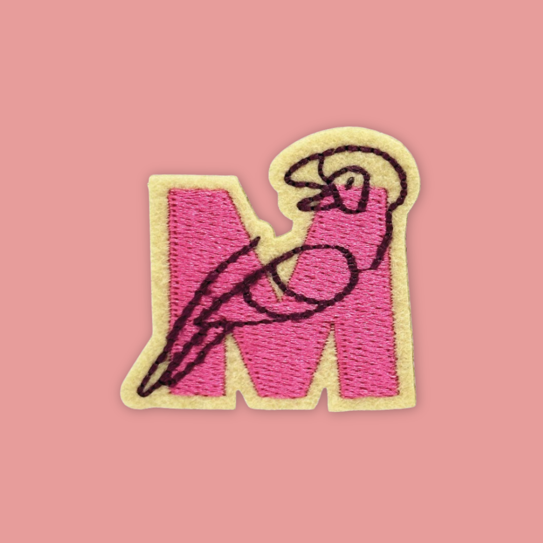 Alphabet Embossed Iron Patch