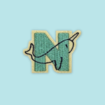 Alphabet Embossed Iron Patch
