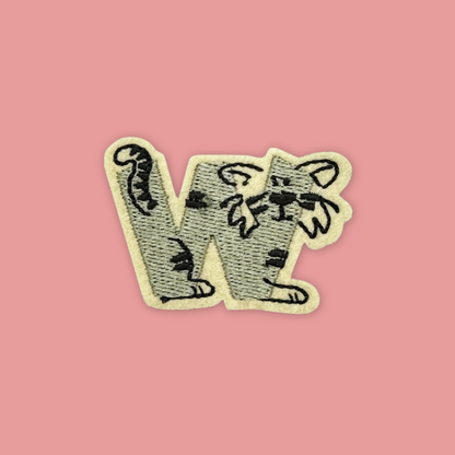 26 Alphabet Animal Embross Iron on Patches Penguin Bear Cheetah - MANDAI WILDLIFE RESERVE