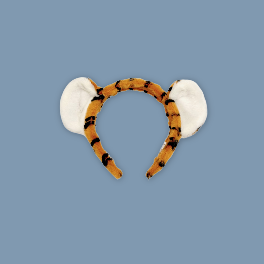 White Tiger Elephant Giraffe Panda Malayan Tiger Fennec Fox Headband Cute Animal 3D Ears Kids - MANDAI WILDLIFE RESERVE