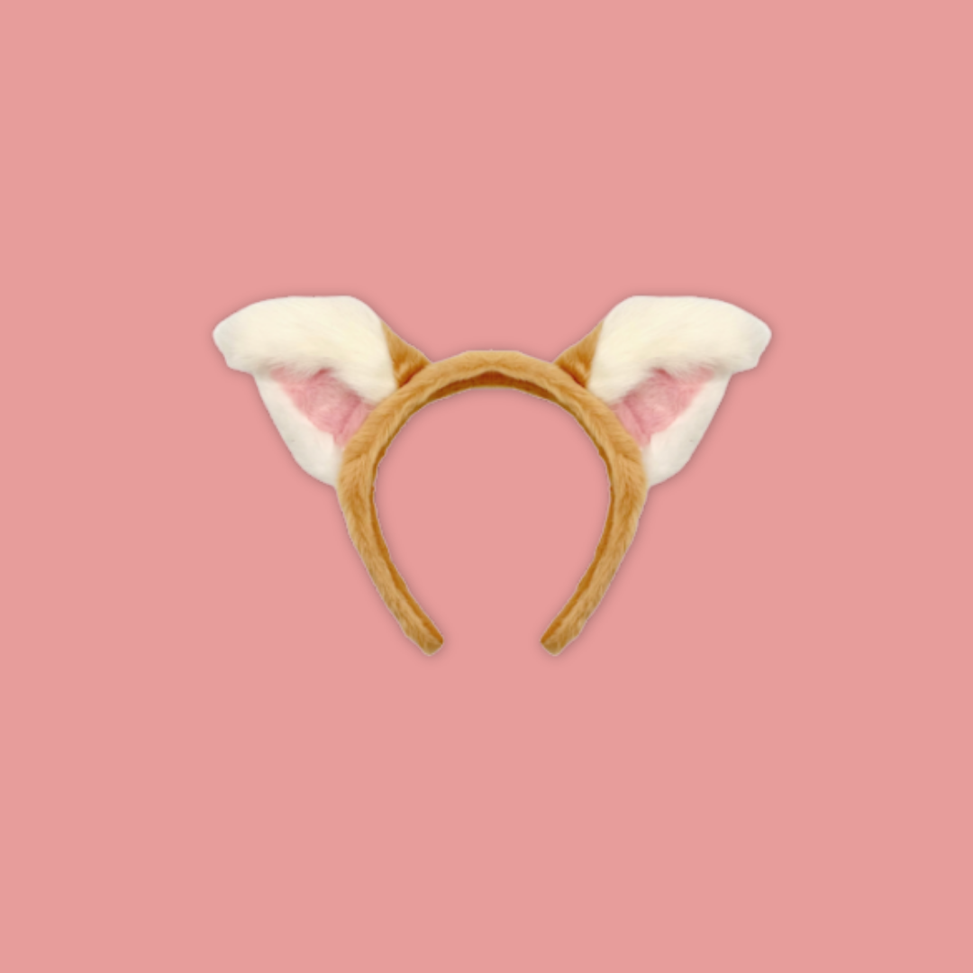 White Tiger Elephant Giraffe Panda Malayan Tiger Fennec Fox Headband Cute Animal 3D Ears Kids - MANDAI WILDLIFE RESERVE