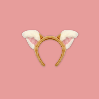 White Tiger Elephant Giraffe Panda Malayan Tiger Fennec Fox Headband Cute Animal 3D Ears Kids - MANDAI WILDLIFE RESERVE