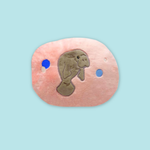 Manatee Reversible Plush Pillow