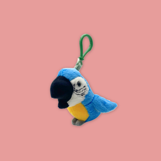 Flamingo Macaw Owl Bird Collection Plush Keychain Bag Clip-on MANDAI WILDLIFE RESERVE