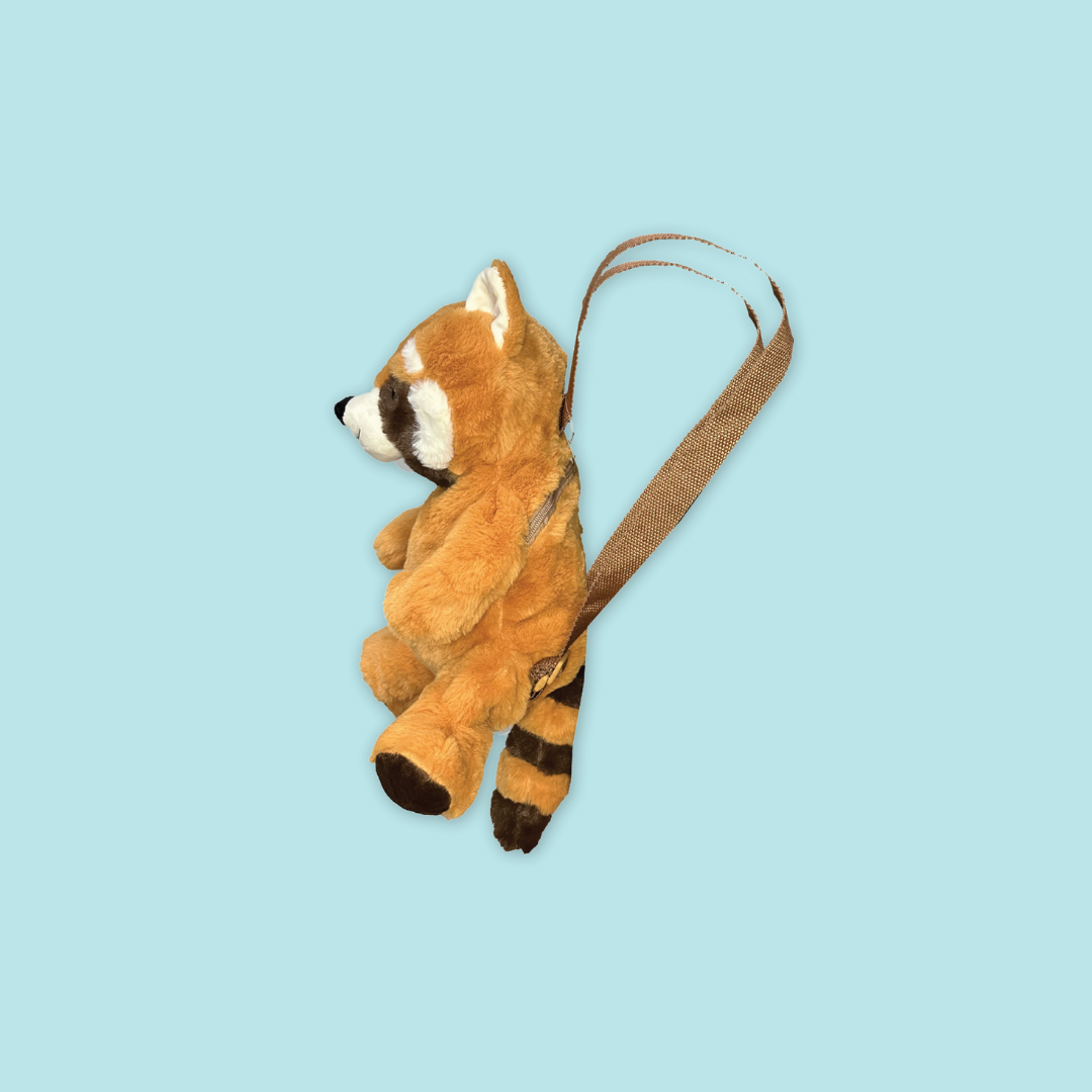 Eco Red Panda Plush Backpack 14"