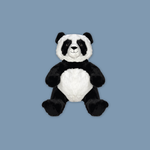 Eco Panda Plush Backpack 14"