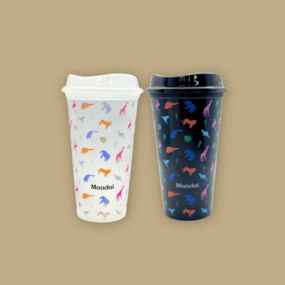 Animal Color-Changing All-Over Print Reusable Cup – 2-Piece Set