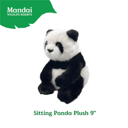 Sitting Panda Red Panda Plush Toy Stuffed with Realistic Details Textures Good Sleeping Buddy MANDAI WILDLIFE RESERVE