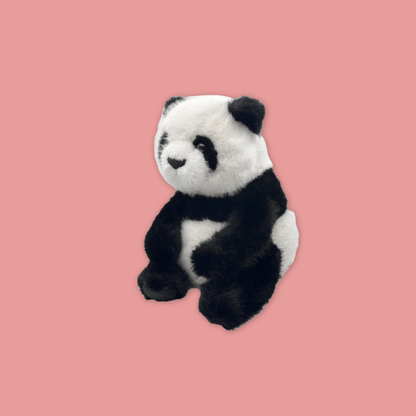 Sitting Panda Red Panda Plush Toy Stuffed with Realistic Details Textures Good Sleeping Buddy MANDAI WILDLIFE RESERVE