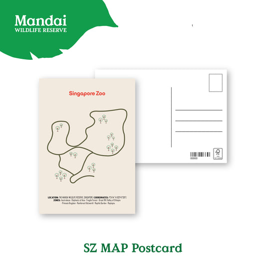 Discover the Attractions Post Card: Mandai Park Inforgraphic  MANDAI WILDLIFE RESERVE