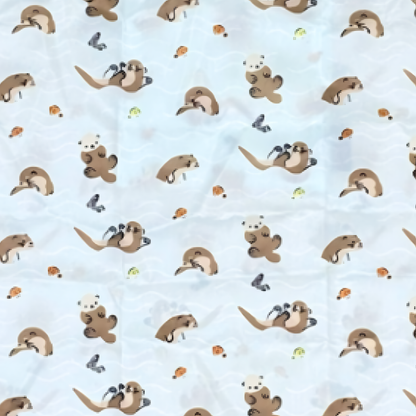 Doodle Series – Otterly Doodlelicious: Otter Folder Bag Cap & Hat MANDAI WILDLIFE RESERVE
