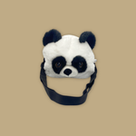 Panda Face Sling Plush Bag