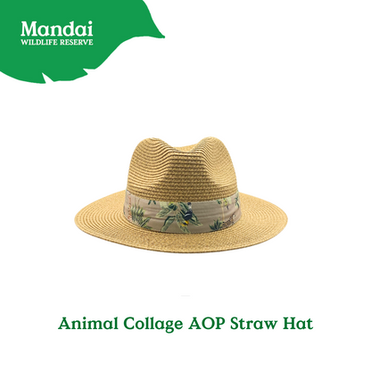 Wildlife Sanctuary II Collection Straw Hat Wrap Bag Lunch Box at MANDAI WILDLIFE RESERVE
