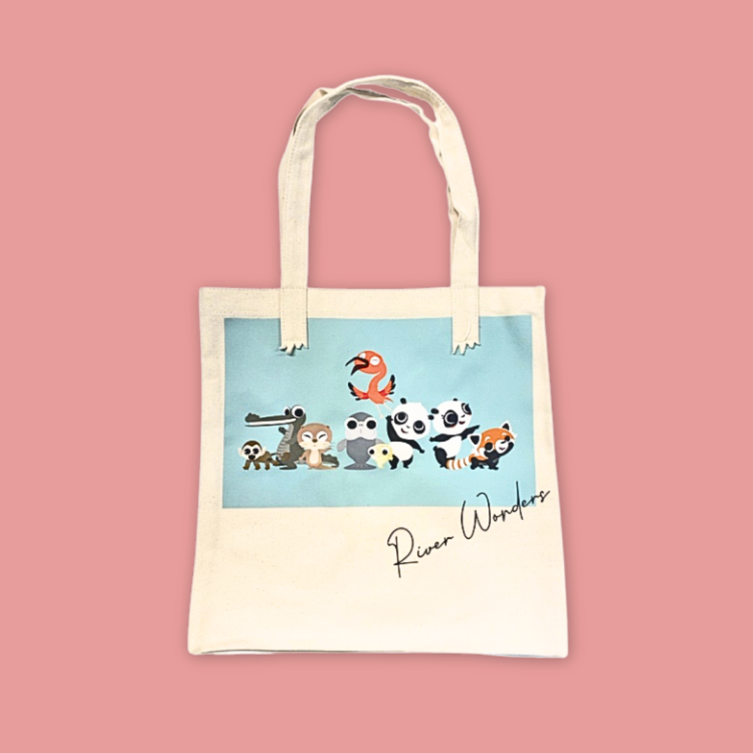 Panda and Friends L Folder Flask Tote Bag Exclusive Experience MANDAI WILDIFE RESERVE