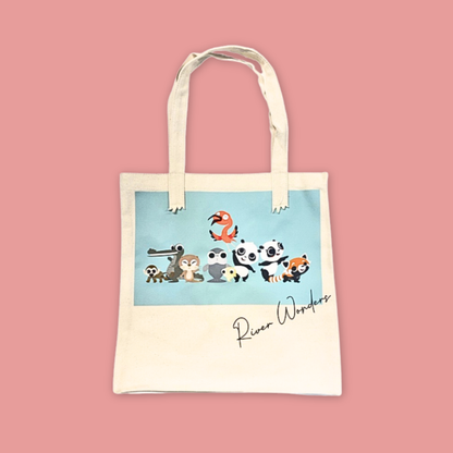 Panda and Friends L Folder Flask Tote Bag Exclusive Experience MANDAI WILDIFE RESERVE