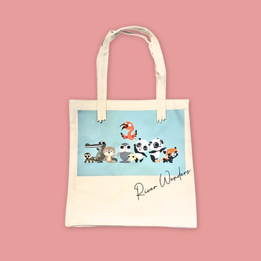 Panda and Friends L Folder Flask Tote Bag Exclusive Experience MANDAI WILDIFE RESERVE