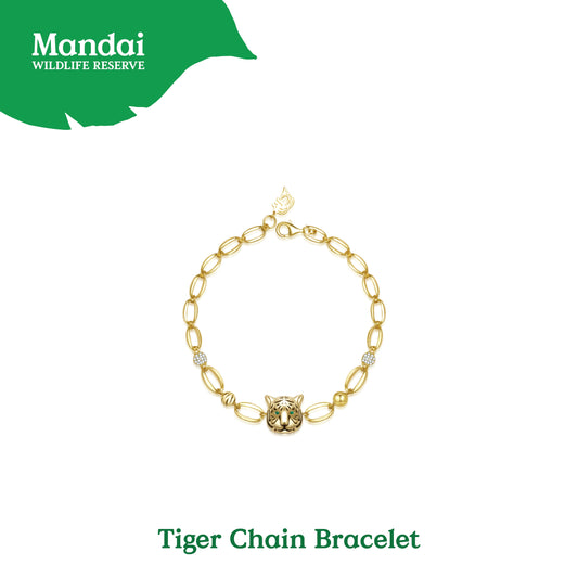 Exclusive Malayan Tiger Necklace Bracelet Chain Jewelry WILDLIFE SANCTUARY Pearly Lustre Singapore Fashion Council Mandai