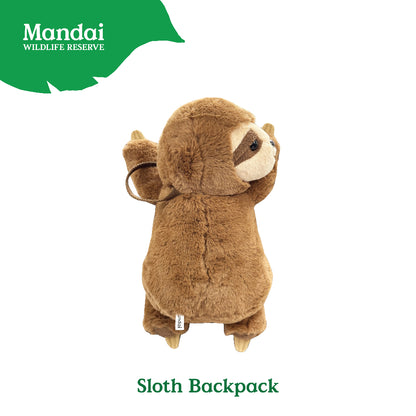 Lemur Sloth Backpack School Bag Cute Lovely Animal Stuffed Toy Best Seller MANDAI WILDLIFE RESERVE