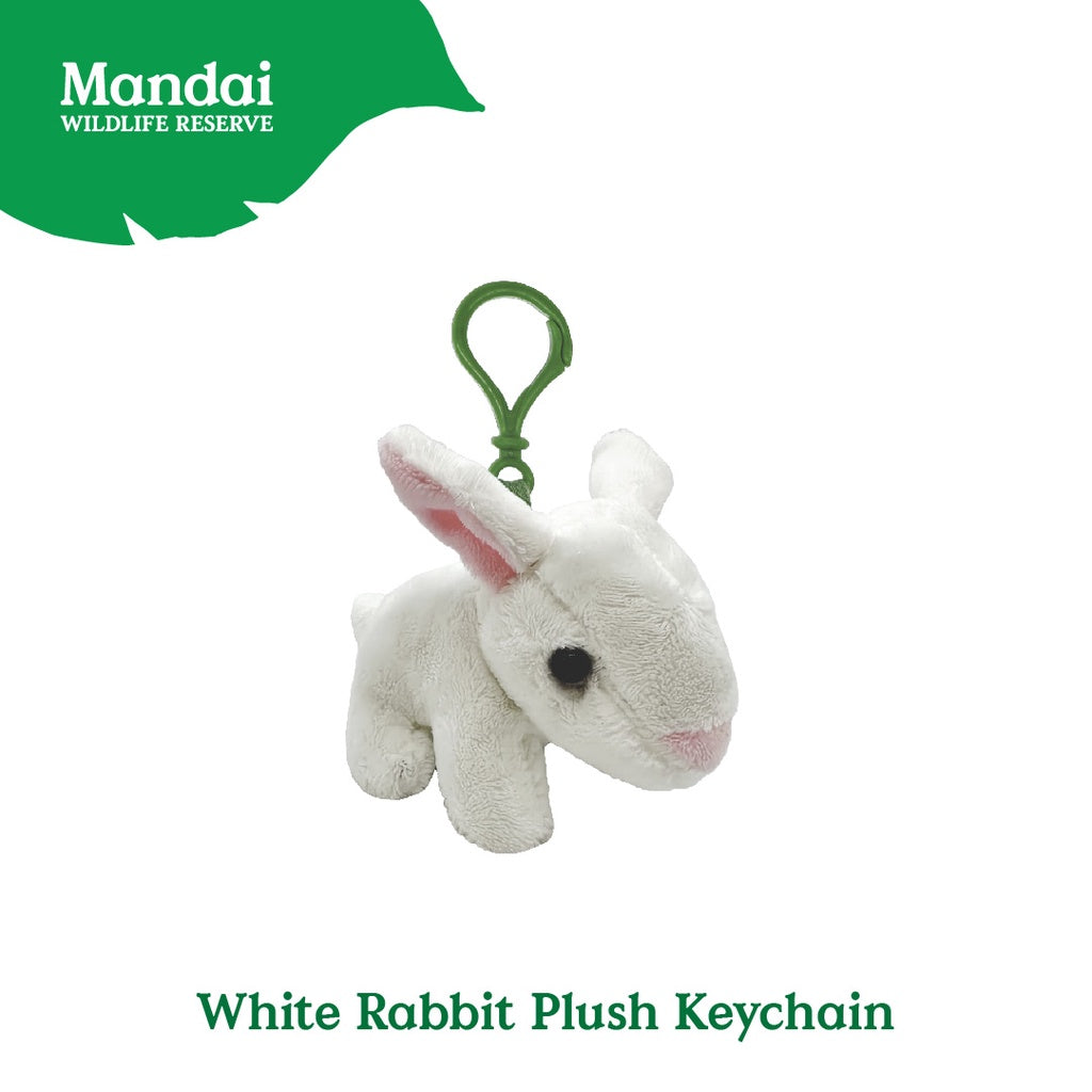 WhiteRabbitPlushKeychain