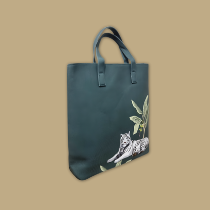 Explore the Animal Print Tote Bag from Mandai Wildlife Reserve's Wildlife Sanctuary collection
