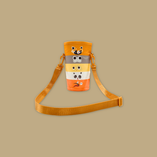 Panda & Friends Insulated Bottle and Holder MANDAI WILDLIFE RESERVE