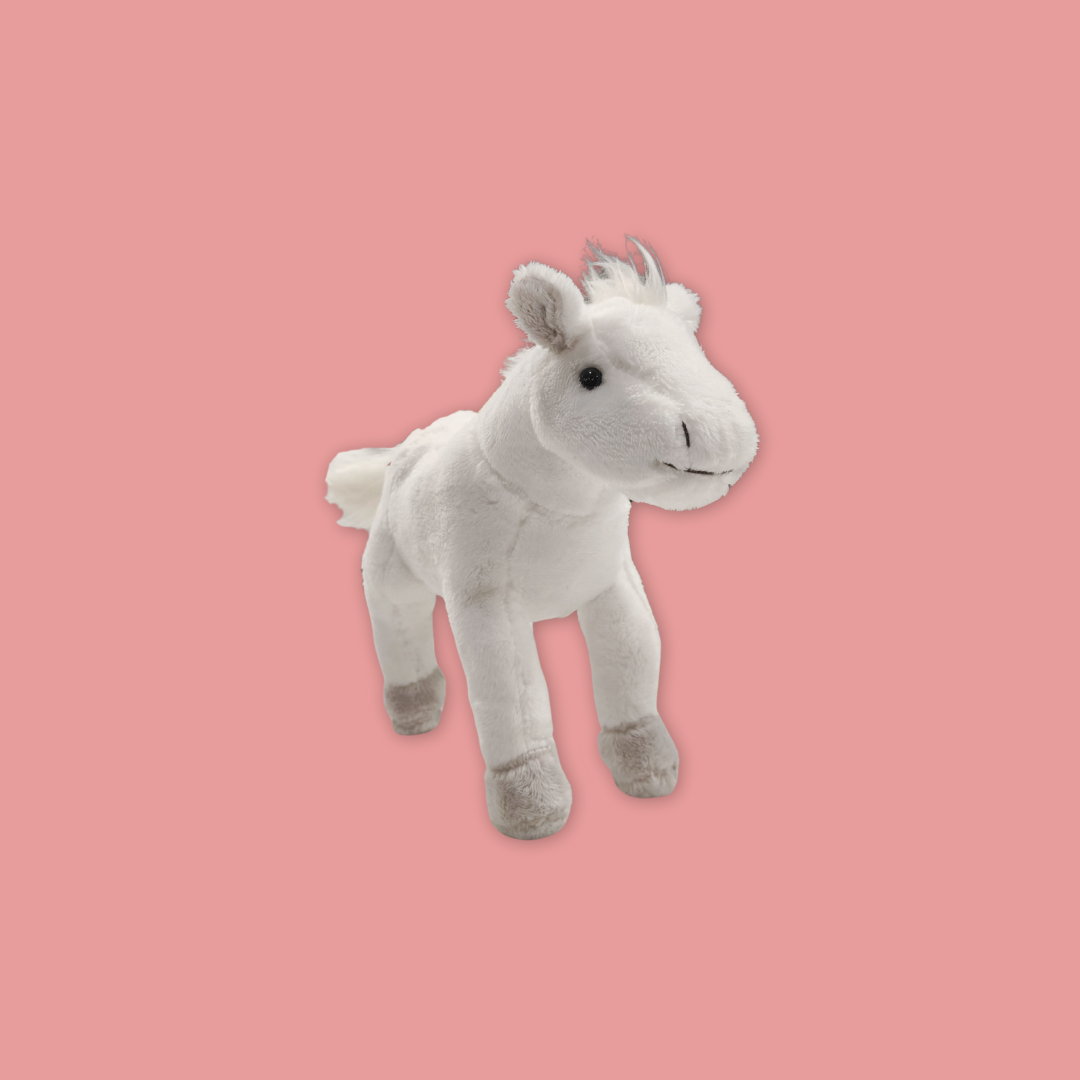 White Horse Beanie Plush